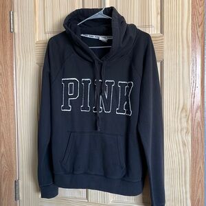 VICTORIAS SECRET PINK Black and white hoodie | Size L | In great condition